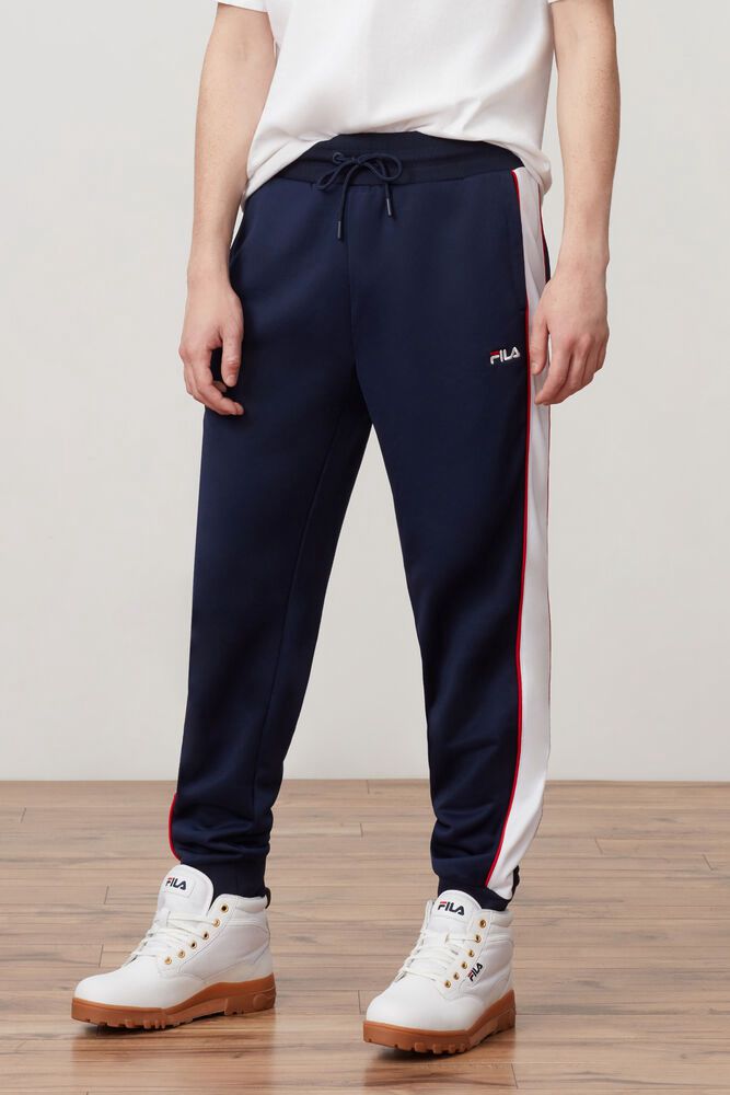 Fila Pants Mens Navy - Yuri - Philippines 6390218-WL